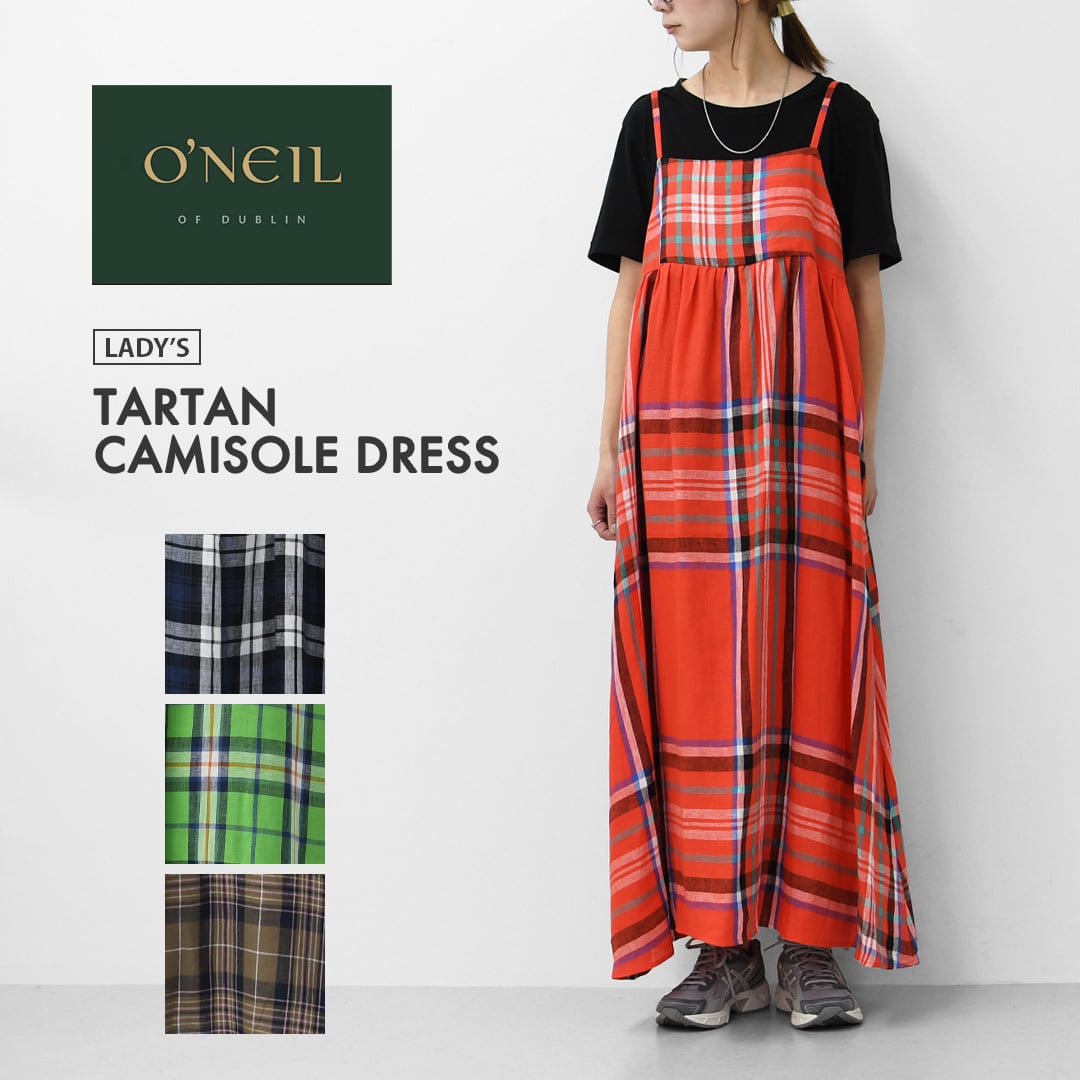 O'NEIL OF DUBLIN [オニールオブダブリン] TARTAN CAMISOLE DRESS [732