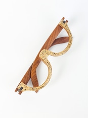 木彫りメガネ-グランパオーバル-