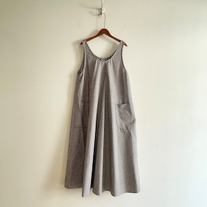 C4252 【Mia】 Gingham Oxford Dress