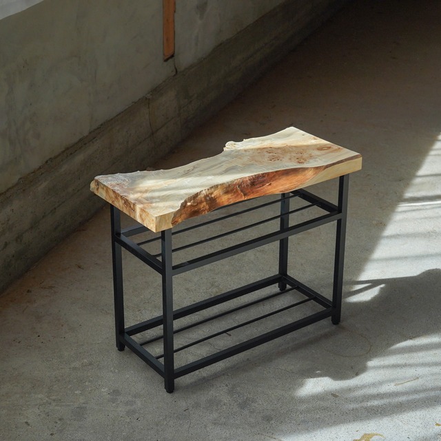 ポプラの一枚板 エントランス用コンソールテーブル