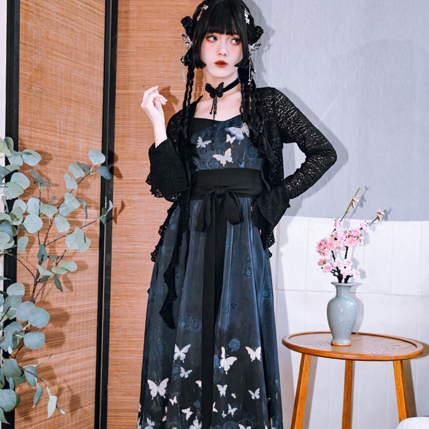 チャイナ風 中華服 古怪舎 チョーカー butterfly 蝶々 中華系