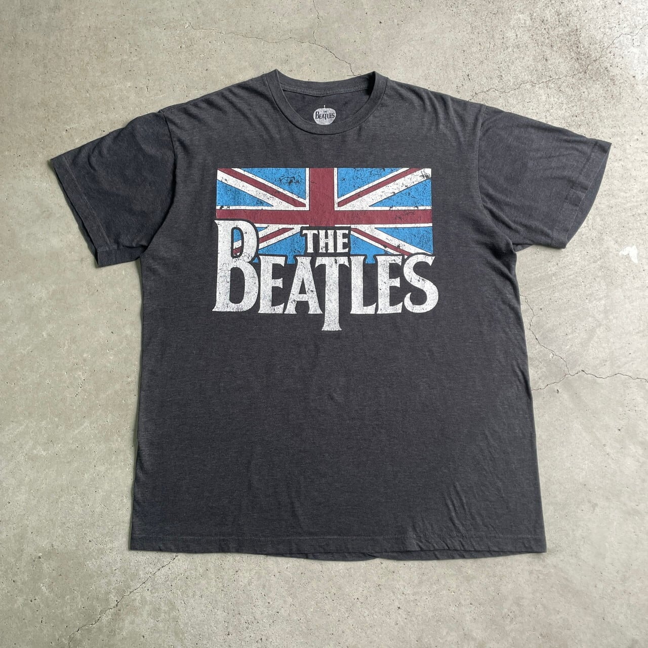 THE BEATLES ビートルズ ユニオンジャック ロゴプリント バンドTシャツ