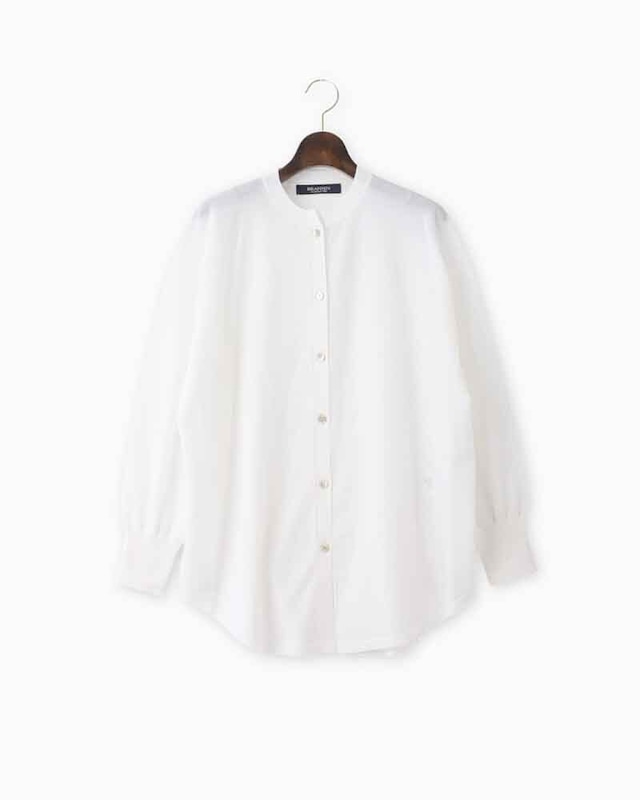Shirt Tail Cardigan White / BRAHMIN