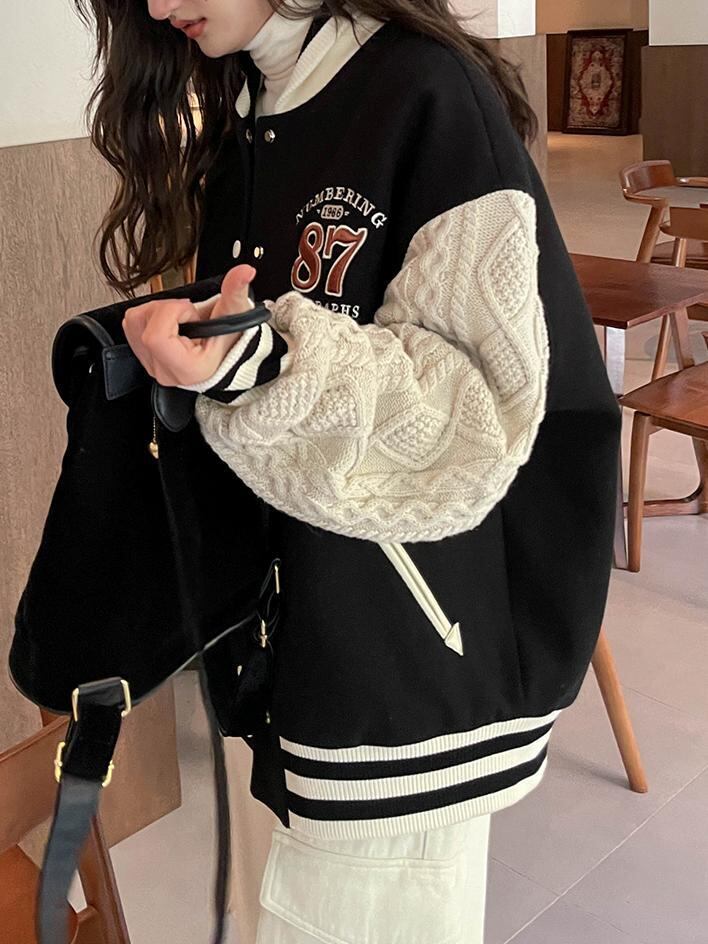 Twist knit stadium jumper(ツイストニットスタジャン)c-634 Twist knit stadium jumper(ツイストニットスタジャン)c-634