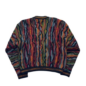 COOGI 3D V-neck knit pullover