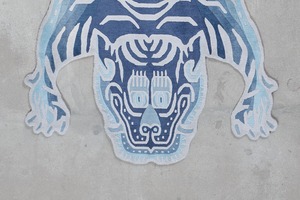 Tibetan Tiger Rug 《Lサイズ•シルク・オリジナル3・インディゴカラー250》チベタンタイガーラグ