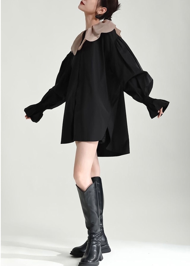 petal collar blouse 10223