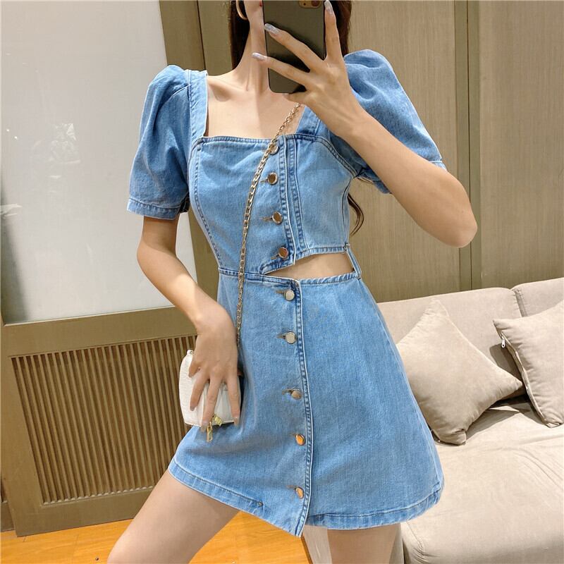 ドレス サマースタイルウェストスリムスカート 夏物 クレセントシティ95533881787