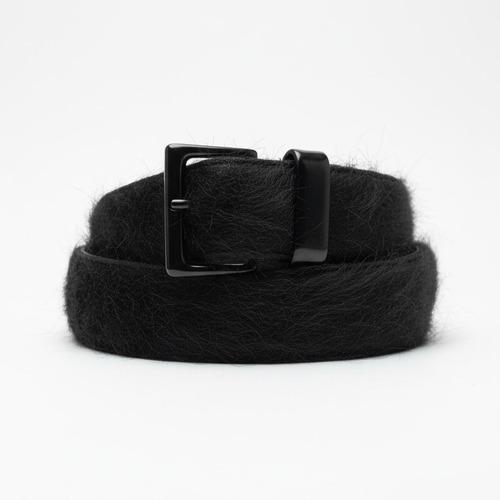 ファーベルト Fur Belt ブラック y2k 古着 グランジ wb104