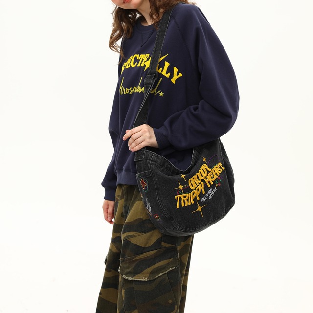 colored english logo sweatshirt　カラー英字ロゴスウェットシャツ　J1277