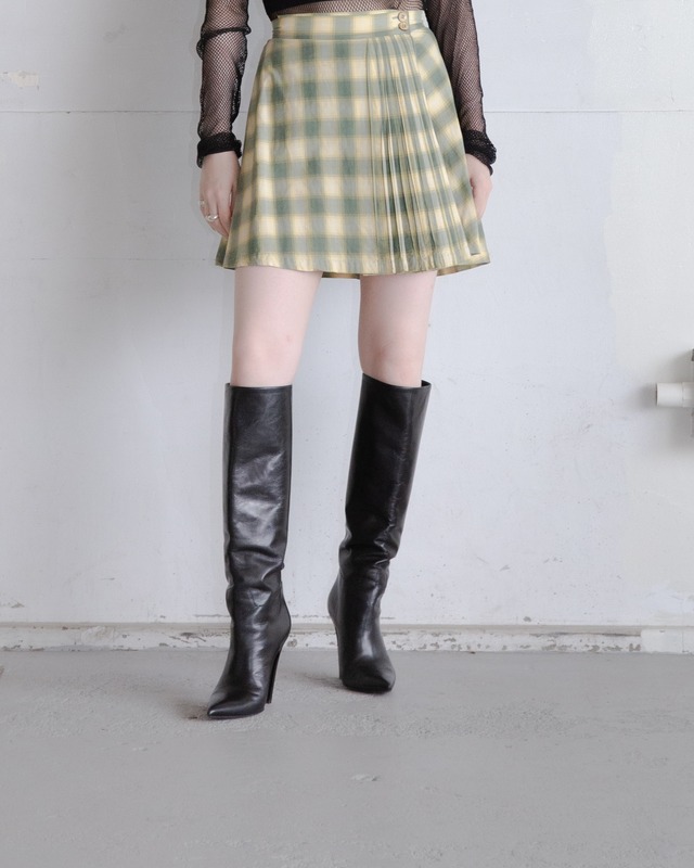 1990s ALAÏA - pleats wrap mini skirt