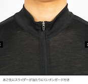 【finetrack 】ファイントラック　MENS　メリノスピンライトジップネック 　ブラック　 商品番号 FUM0722