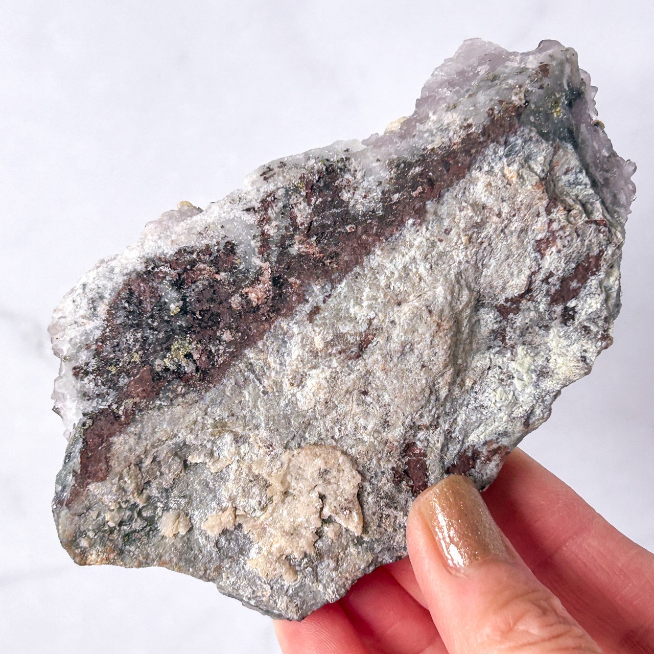 アメジスト・パイライト・ドロマイト共生 原石