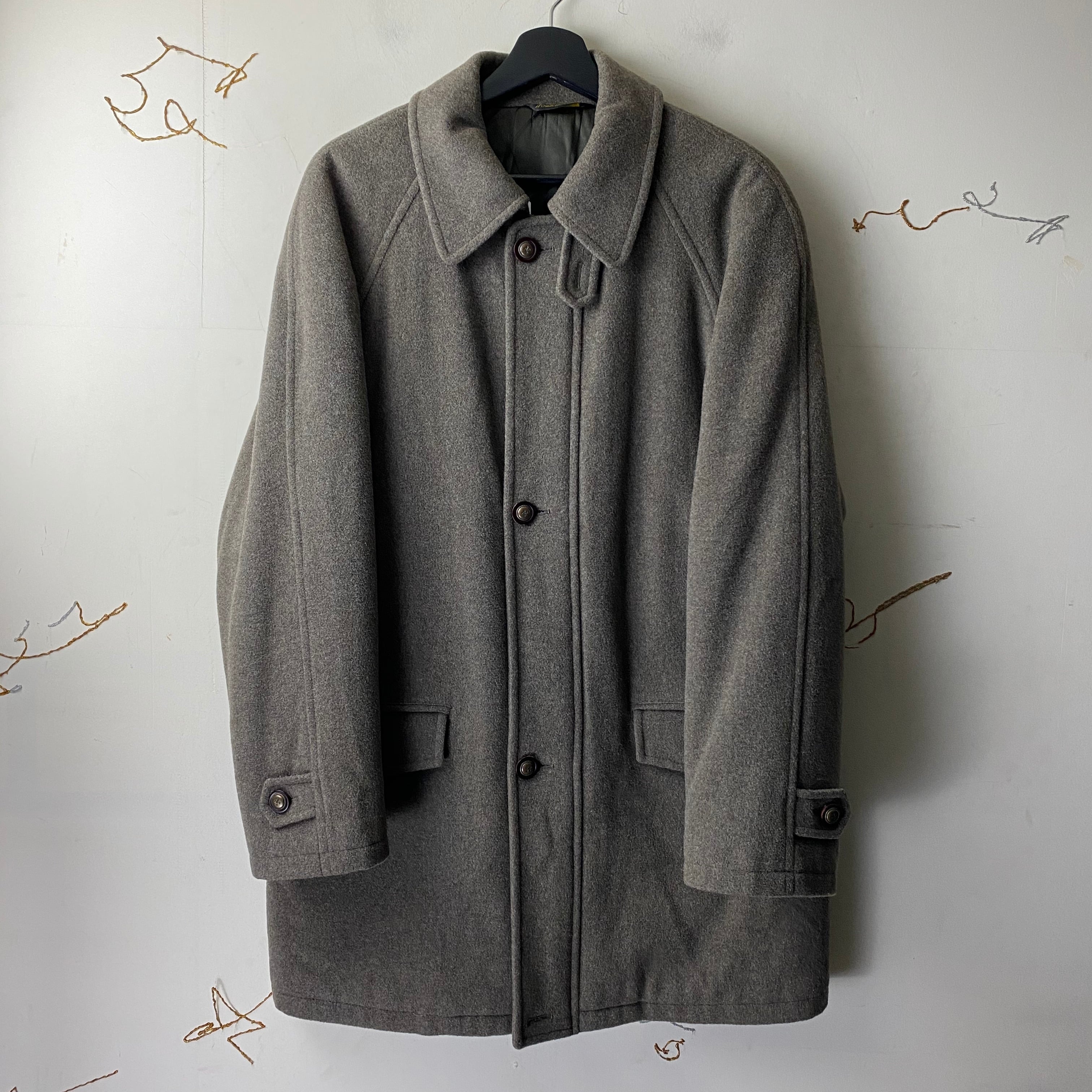 vintage BURBERRYS four-pockets wool coat made in Italy | NOIR ONLINE
