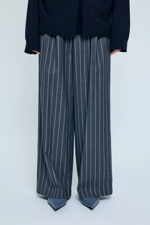 【ENFÖLD】RELAX ELASTIC WIDE-TROUSERS