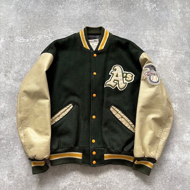 MEN'S BIGI】 メンズビギ 80s 80年代 スタジャン スタジアムジャンパー