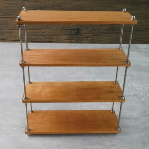 020-30012　ミニチュア家具　＊1/6サイズ＊　cabinet&shelf　シェルフL　4段
