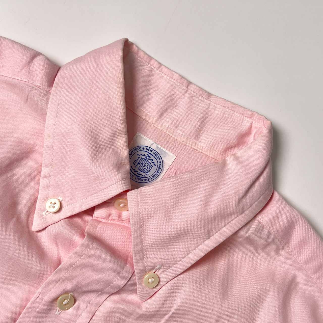 J.PRESS ジェイプレス BD ボタンダウン ポケット 長袖シャツ 9/ピンク レディース