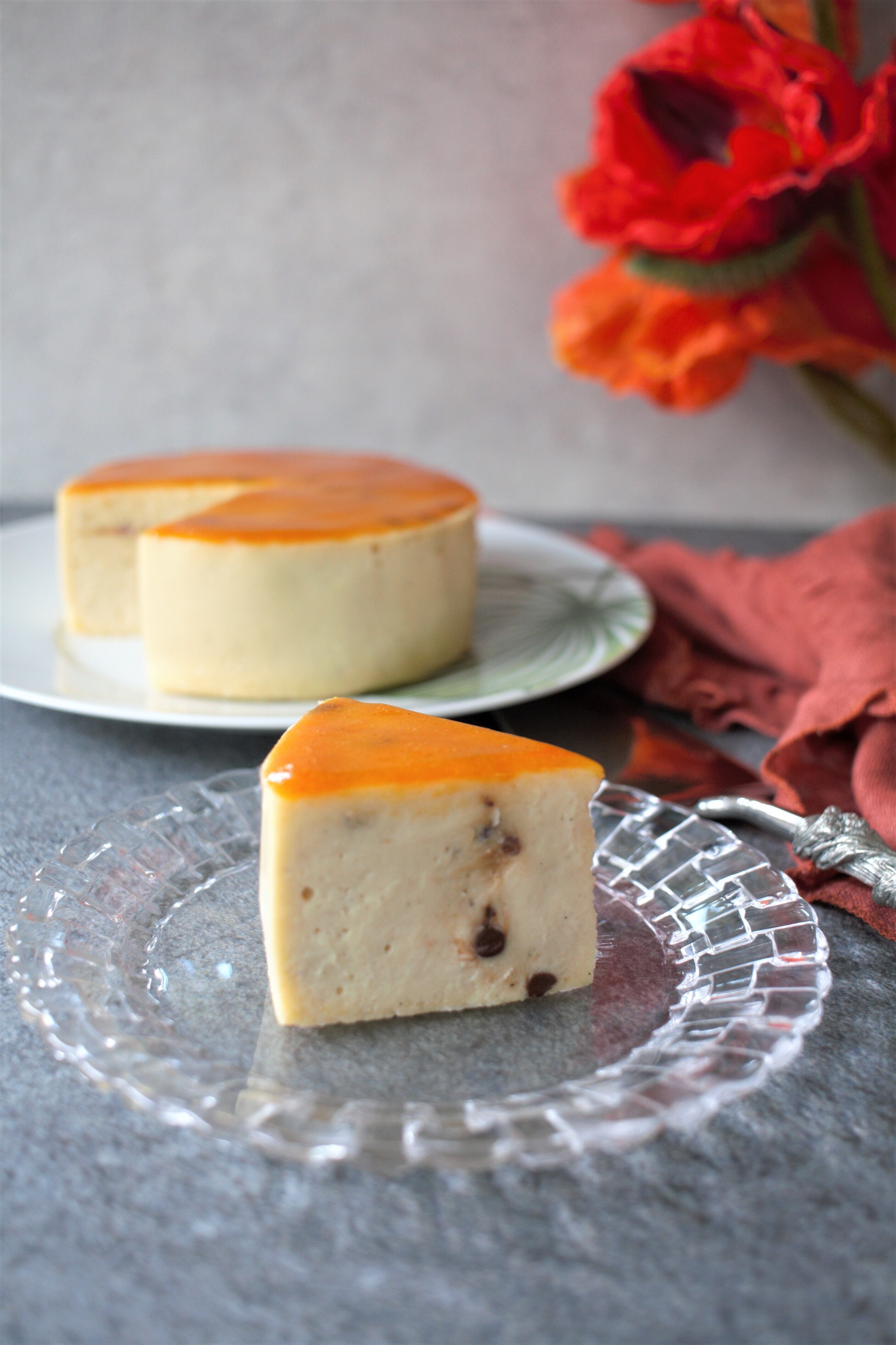 バナナとショコラのチーズケーキ & ダイジェスティブ風全粒粉のビスケット