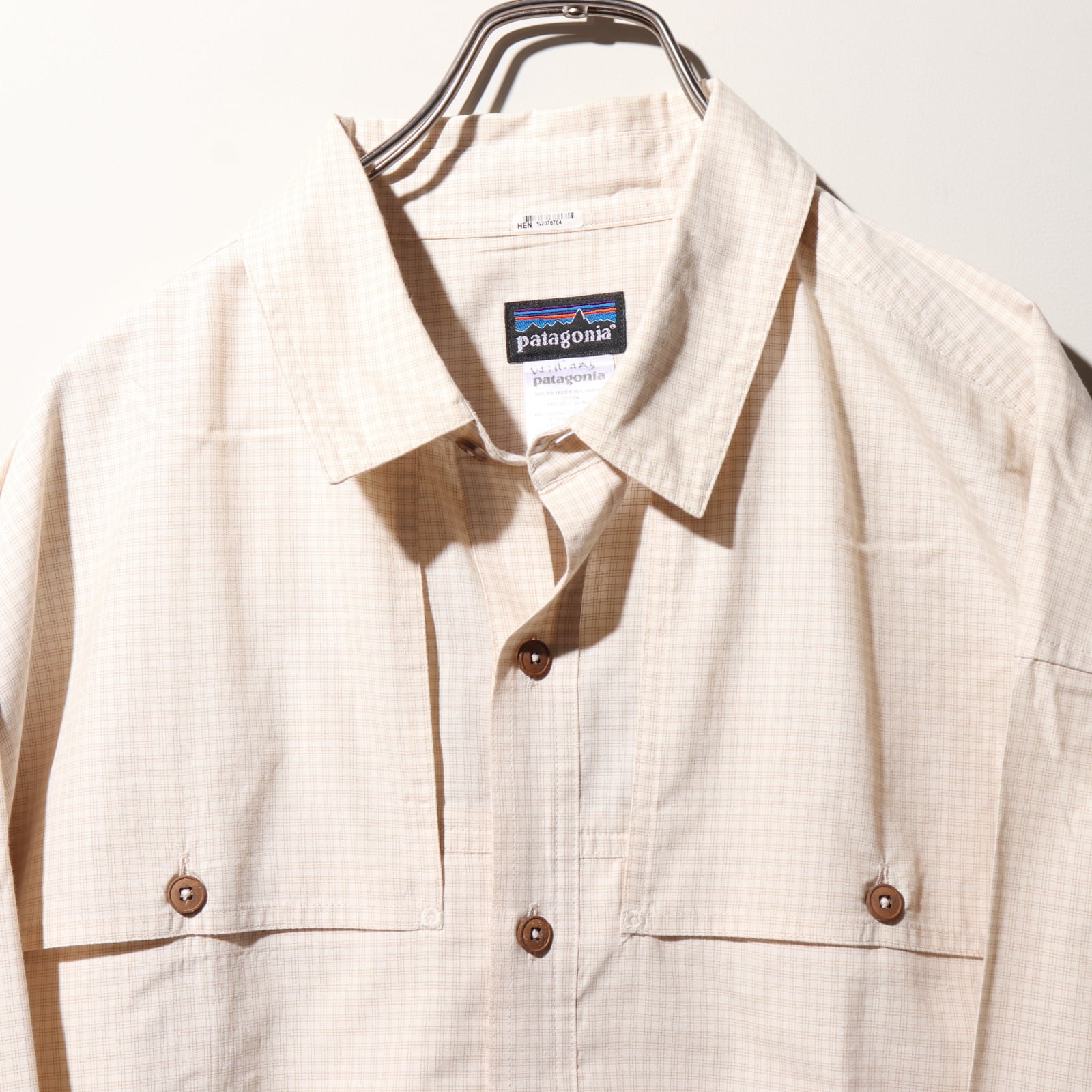 美品 XL 09年 長袖 ベージュ アイランドホッパーシャツ Patagonia 
