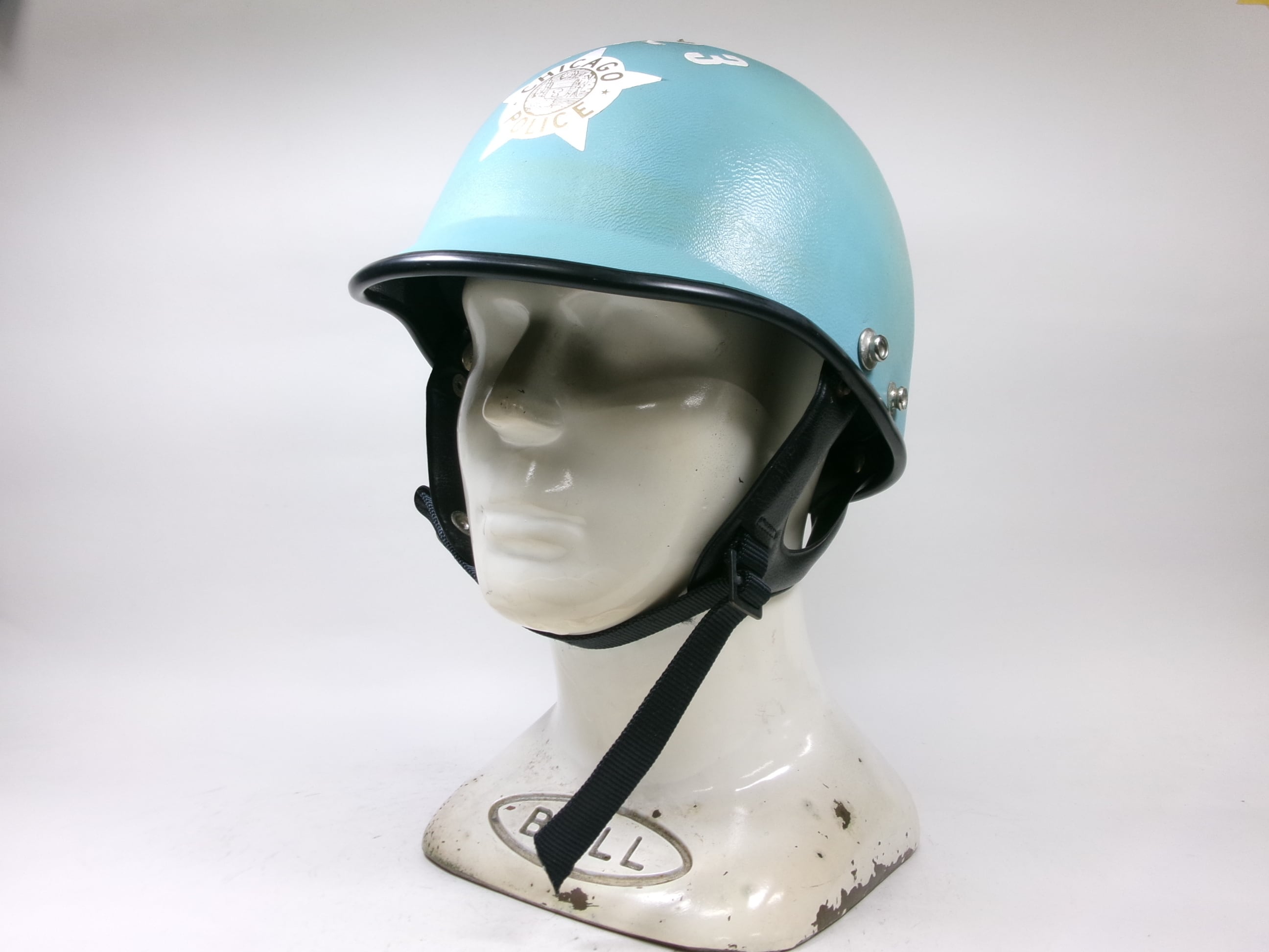 60s ビンテージ ブコ ハーフ ヘルメット ライオット ポリス ネイビー