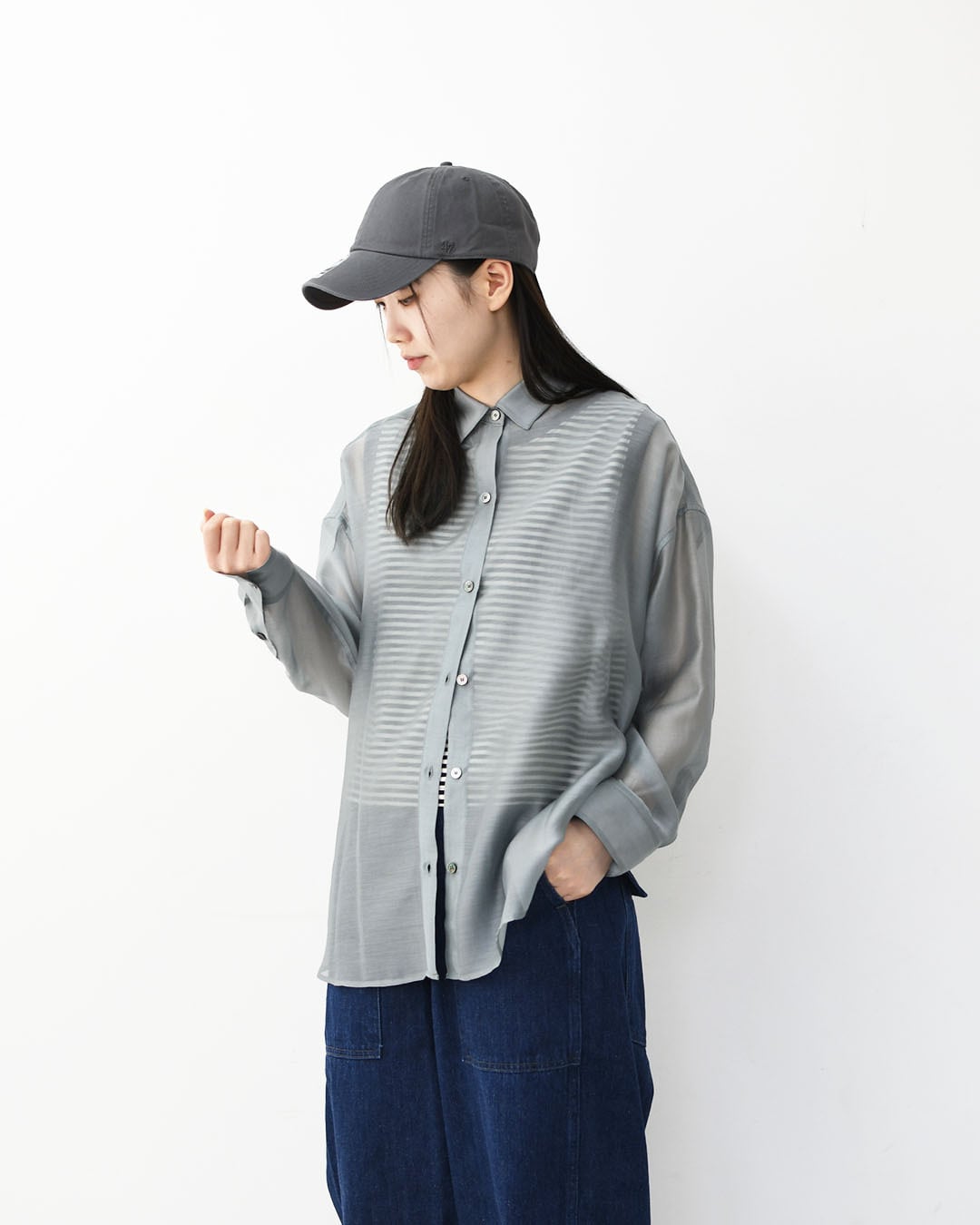 MICA&DEAL [マイカアンドディール] sheer shirt [0126101043] シアー
