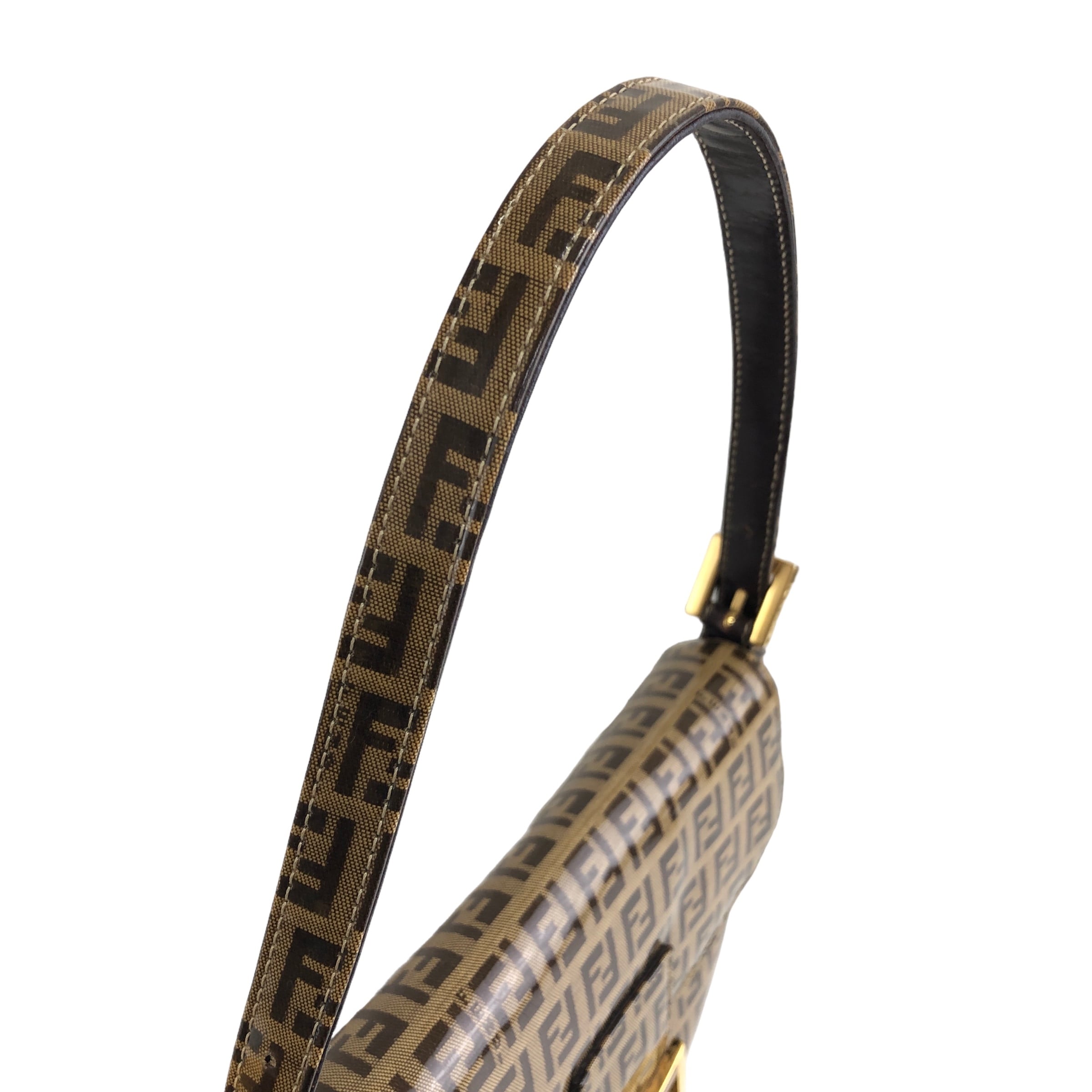 FENDI フェンディ ズッキーノ ショルダーバッグ ブラウン FENDI フェンディ ズッキーノ ショルダーバッグ ブラウン