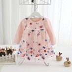 ビビットカラーのお花チュールワンピ(ピンク)