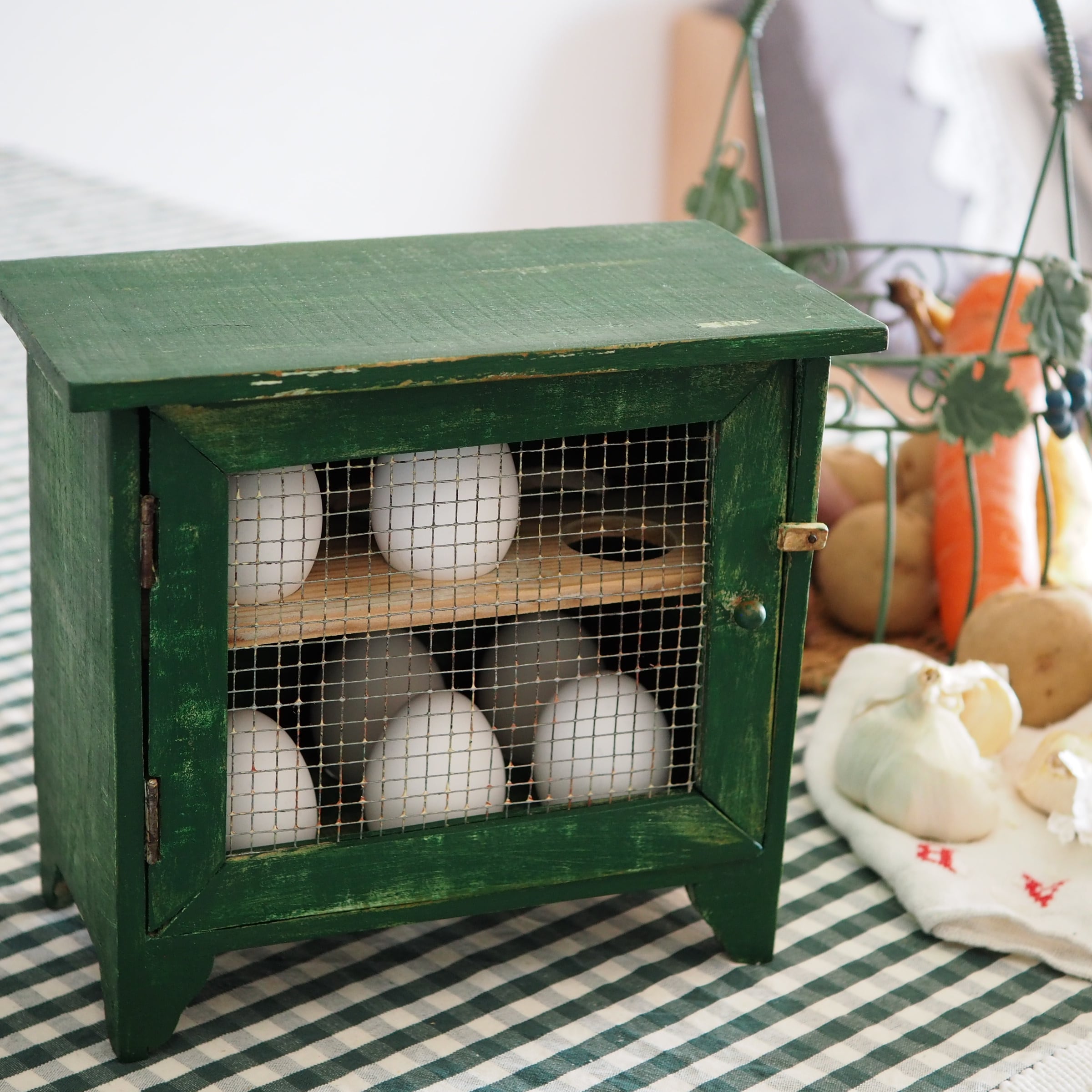 木製たまごボックス Boite à oeuf 【Relooking】