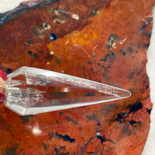 【超美石】ガネッシュヒマール産　水晶　ペンデュラム（12面タイプ）　No.2