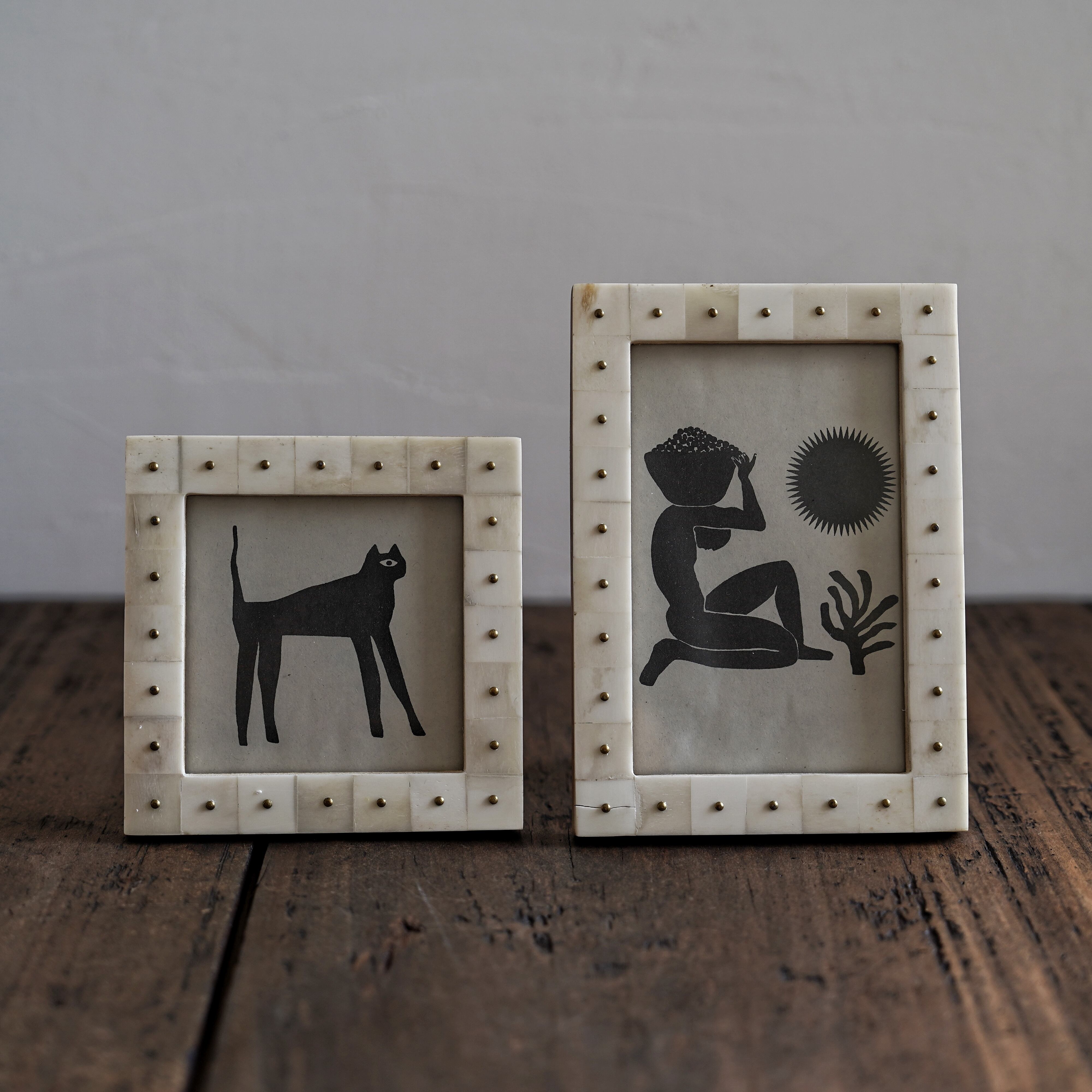 ボーン&ブラスドットフォトフレーム S