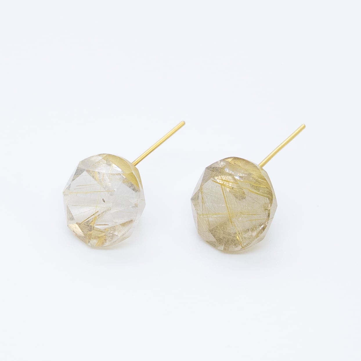 etsuko sonobe ルチルクォーツピアス(シングル)K18YG Etsuko Sonobe｜ピアス｜ルチルクォーツ | jewelboxofs