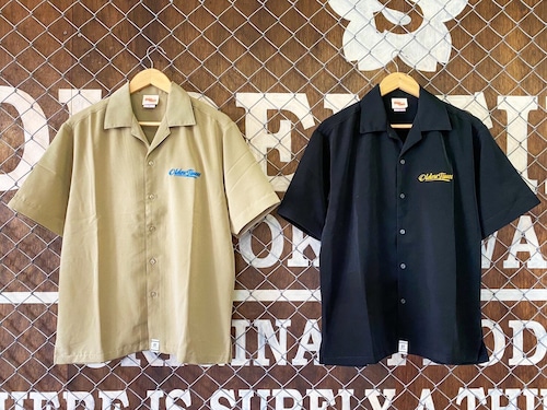 【2色展開】LOGO EMB SILKY O/C SHIRT