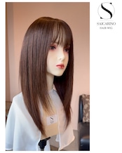 15プレミアム・ベル(ブラウン)人毛フルウィッグ