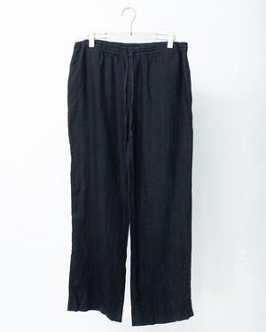 wide silhouette linen easy trousers