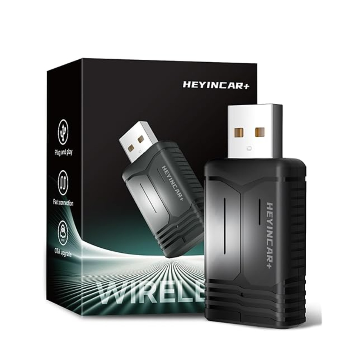 コンパクトな設計 ワイヤレスアダプター最新登場】HEYINCAR+ 