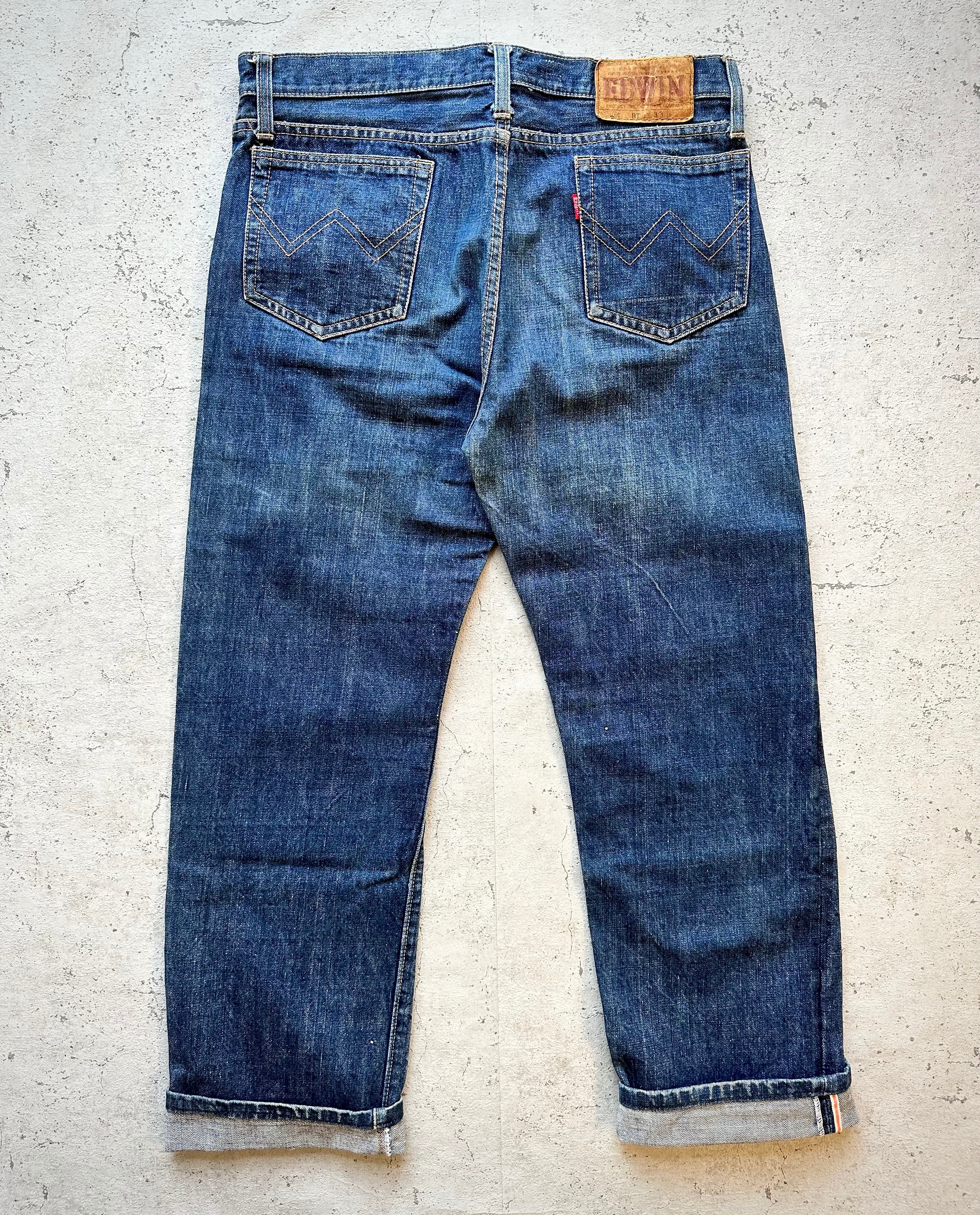 60s “ EDWIN ” 1001-BT 5PKT SELVAGE DENIM STRAIGHT OLD VINTAGE 初期