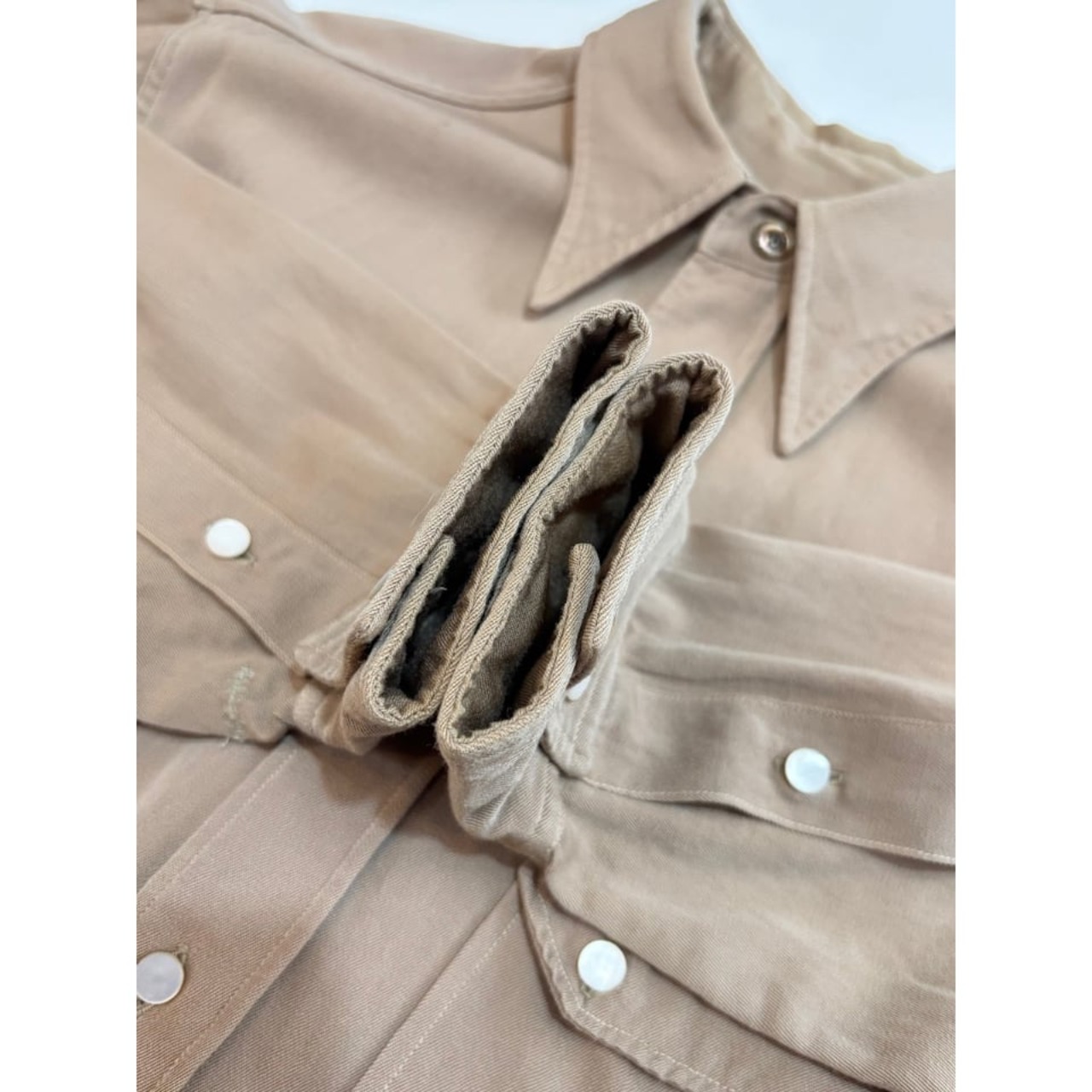 40s PENDELTON "WOOL GABARDINE" WESTERN SHIRT MADE IN USA  Size M程