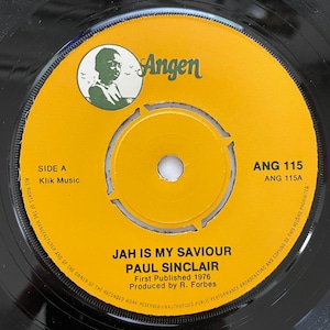 Paul Sinclair - Jah Is My Saviour【7-21024】