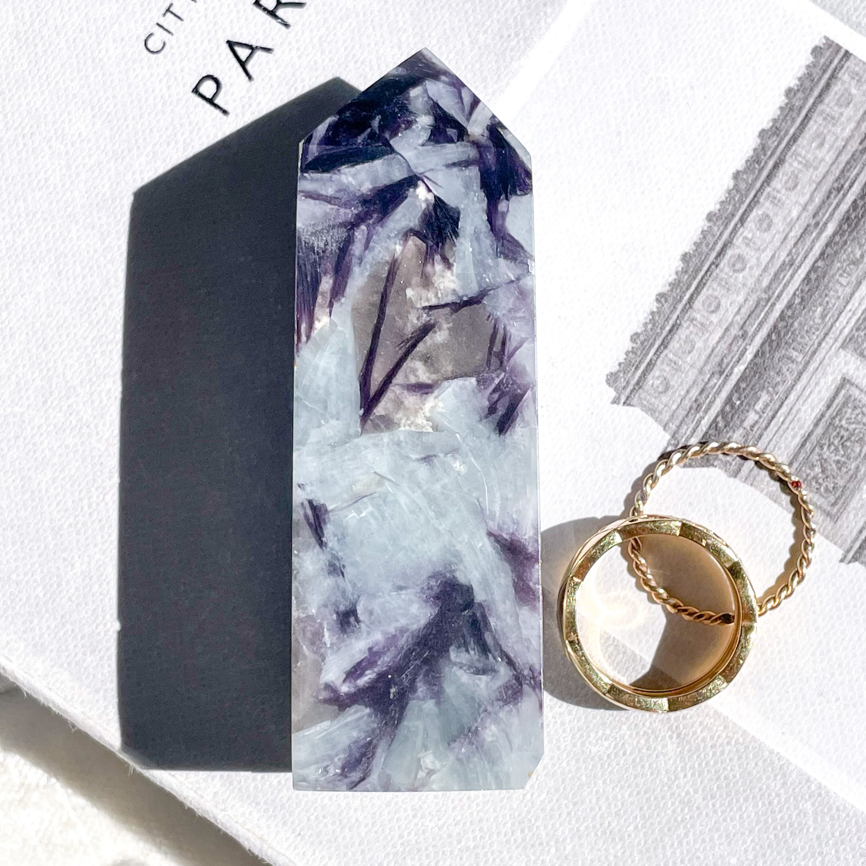 Lepidolite point 9 ✧ レピドライト