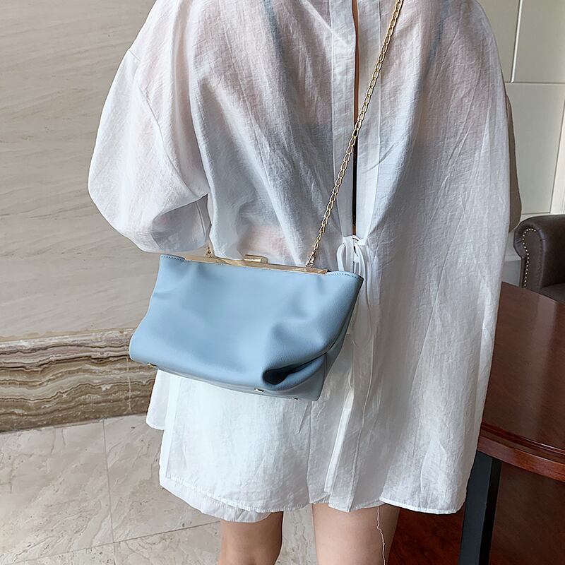 夏の小さなバッグ女性バッグ2020新しいトレンディなワイルドチェーンショルダーバッグネット赤ファッションテクスチャクロスボディバッグ Tiancai_Wing_Bag4721095