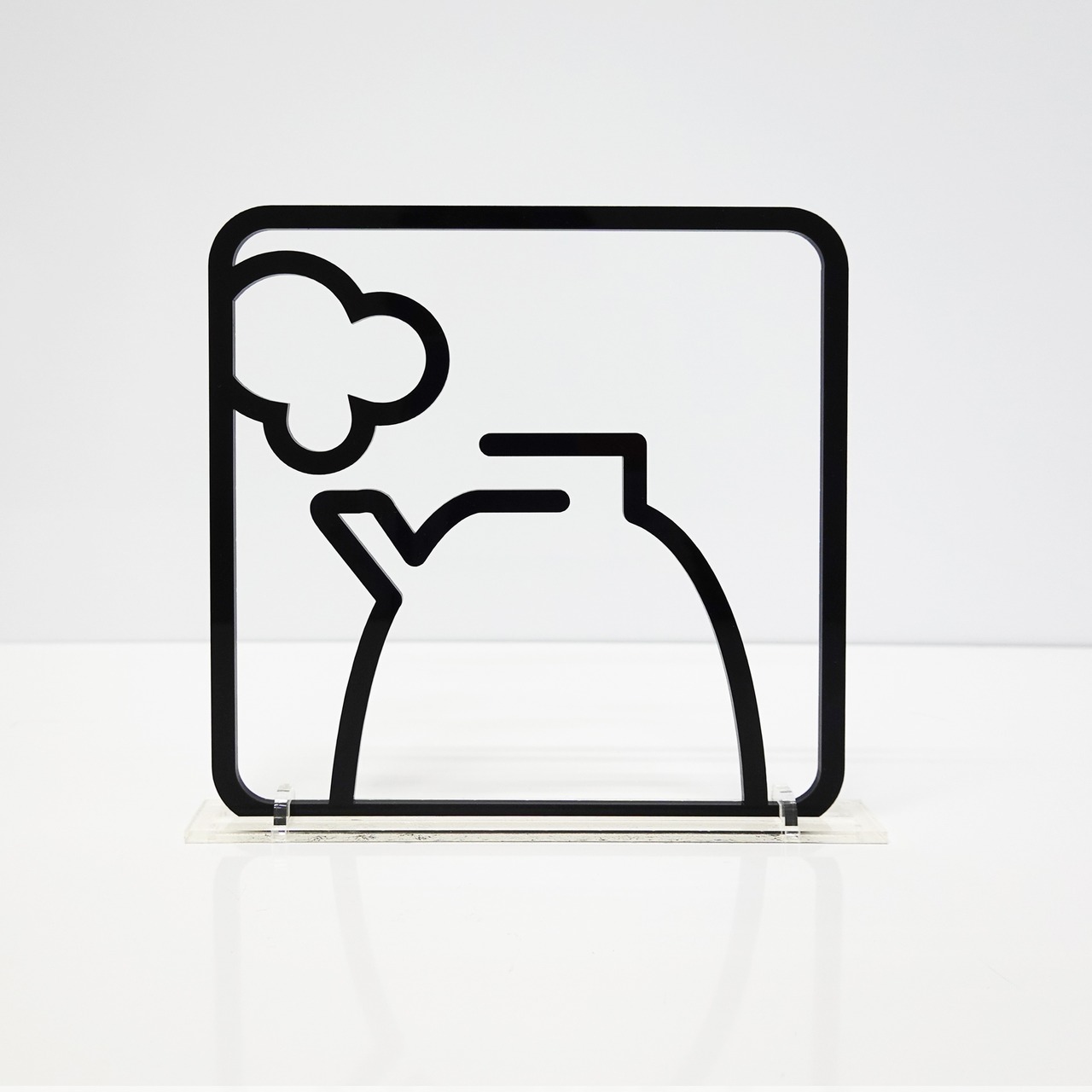 ツケレルン（3Wayピクトサイン）軽量 アクリル 突き出し 看板 （給湯室）3way-0008 - 2