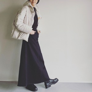 NARROW SKIRT（BLACK）デニムスカート