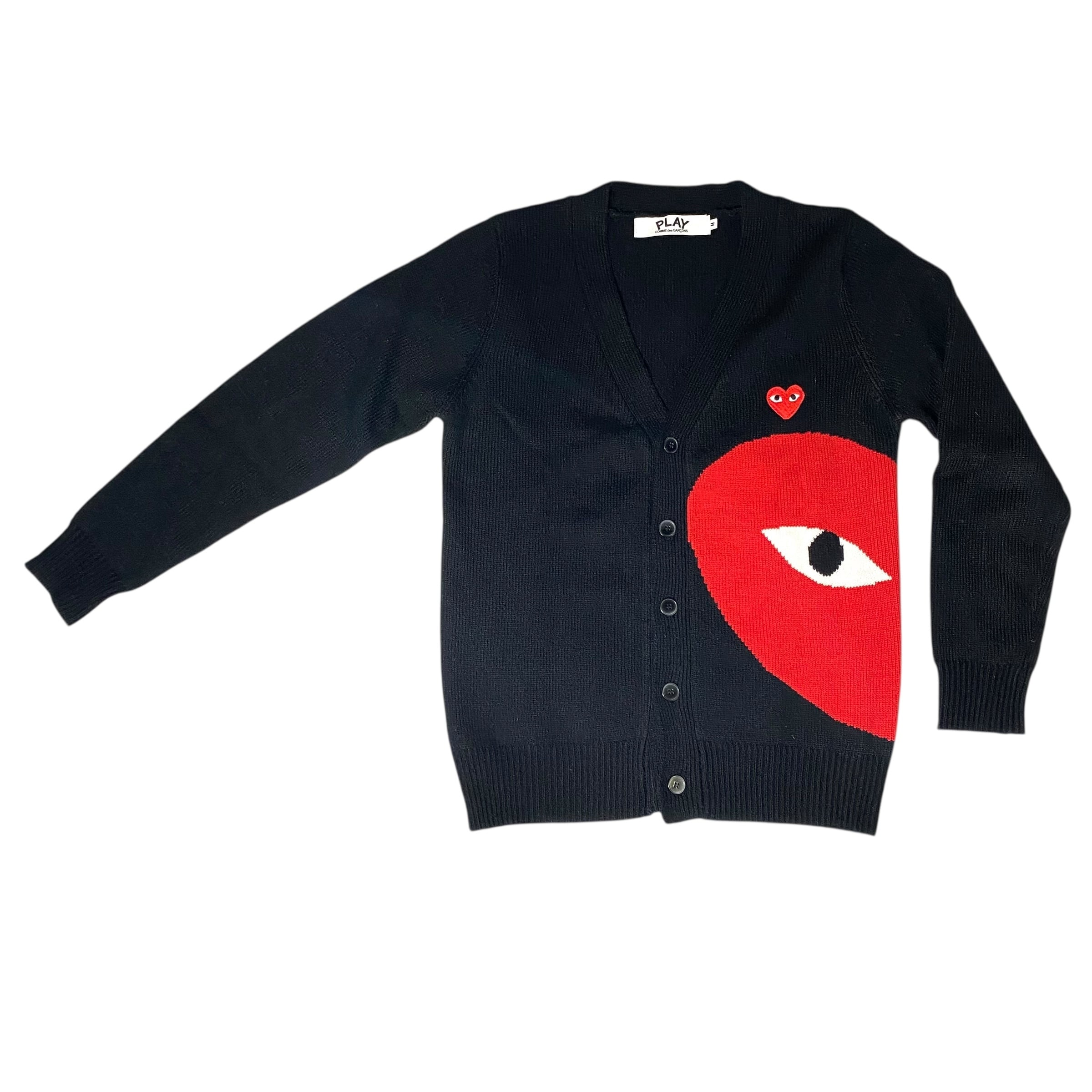 Comme des Garcons PLAY Knit Cardigan Black / コムデギャルソン プレイ カーディガン