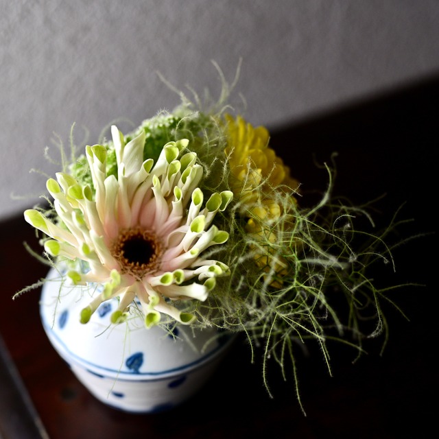 村田菜穂美作　染付花入 / Nahomi Murata Sometsuke Flower Vase［2104130002076］