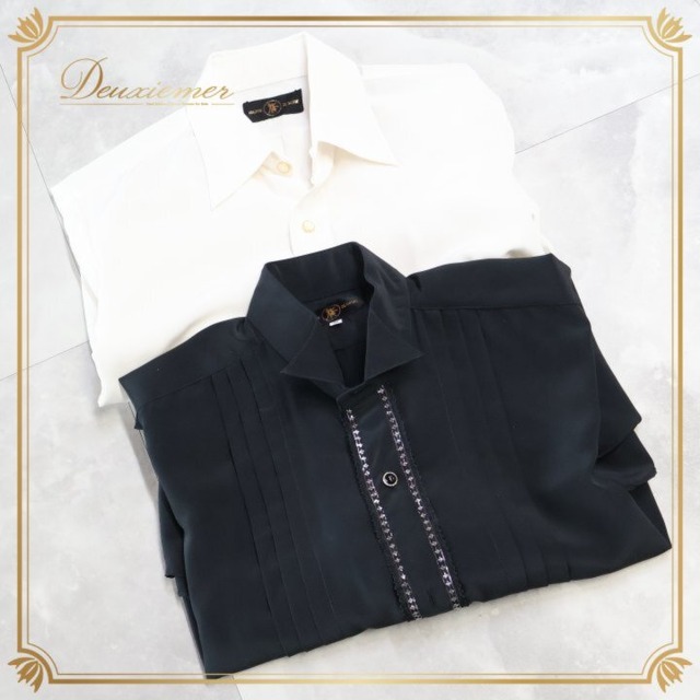 社交ダンス 衣装 まとめ売り セット シャツ ブラウス MAISON DE DANSE ブラック系 ホワイト系 黒 白 メンズ 男性 レッスン 練習着 ダンス パーティ 発表会 長袖 長袖シャツ フォーマル 舞台衣装 衣装用シャツ ダンスウェア 競技用 練習用