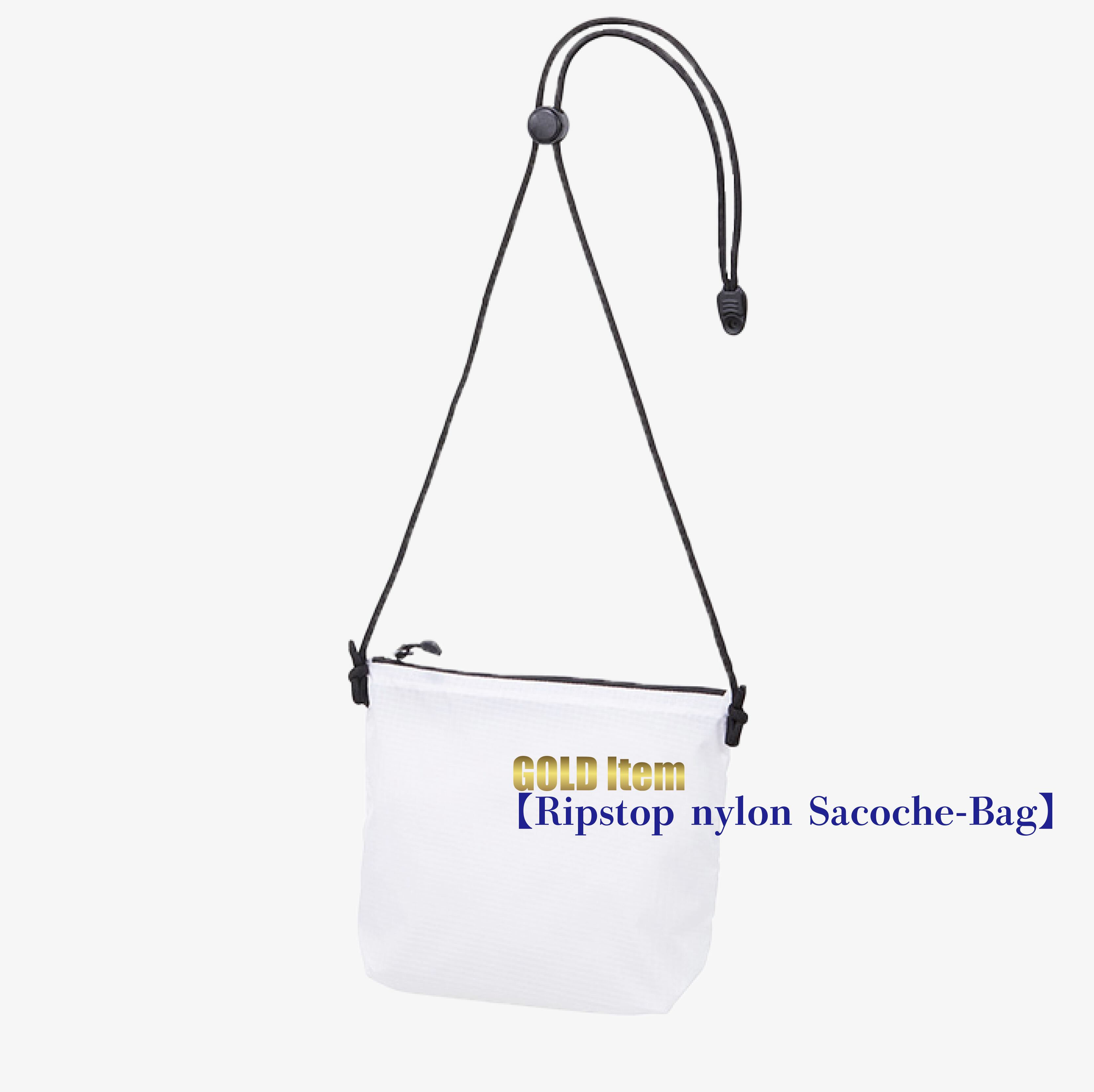 GOLD】Ripstop nylon Sacoche-Bag | 3WAYS CREATION EC-SHOP