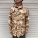 90s 英国 イギリス軍 British Army 実物 デザートカモ windproof 迷彩 フィールド ジャケット ミリタリー ヴィンテージ 180/96 80s