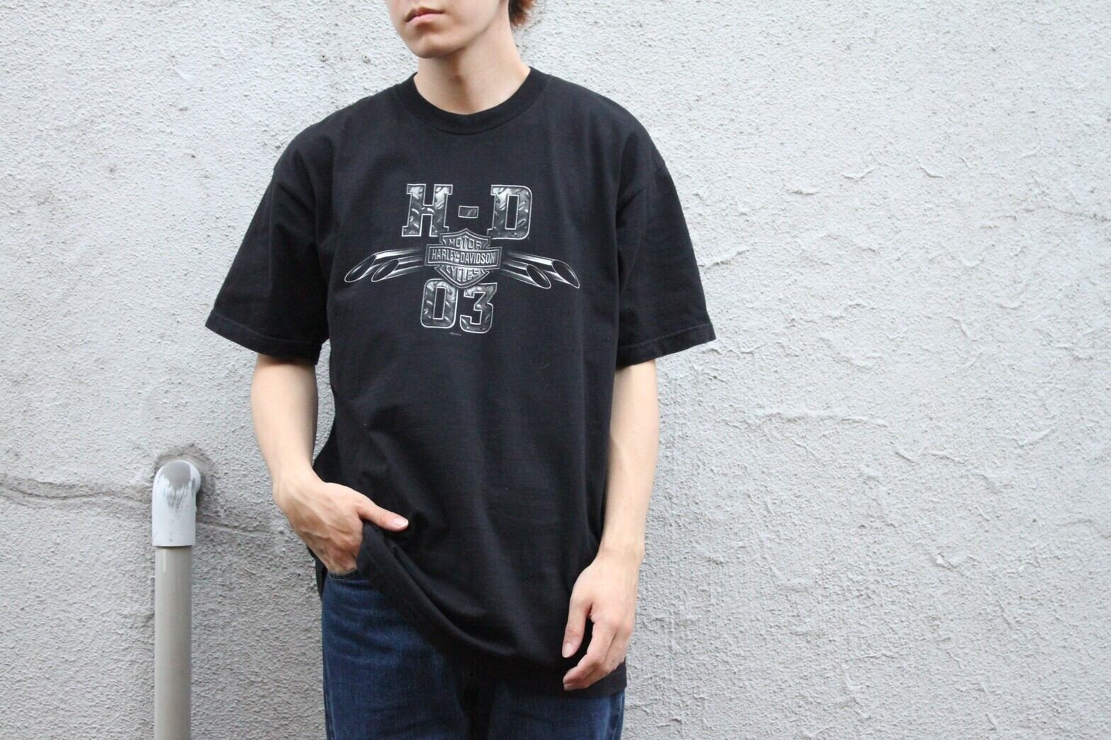 00s HARLEY-DAVIDSON S/S shirt USA製