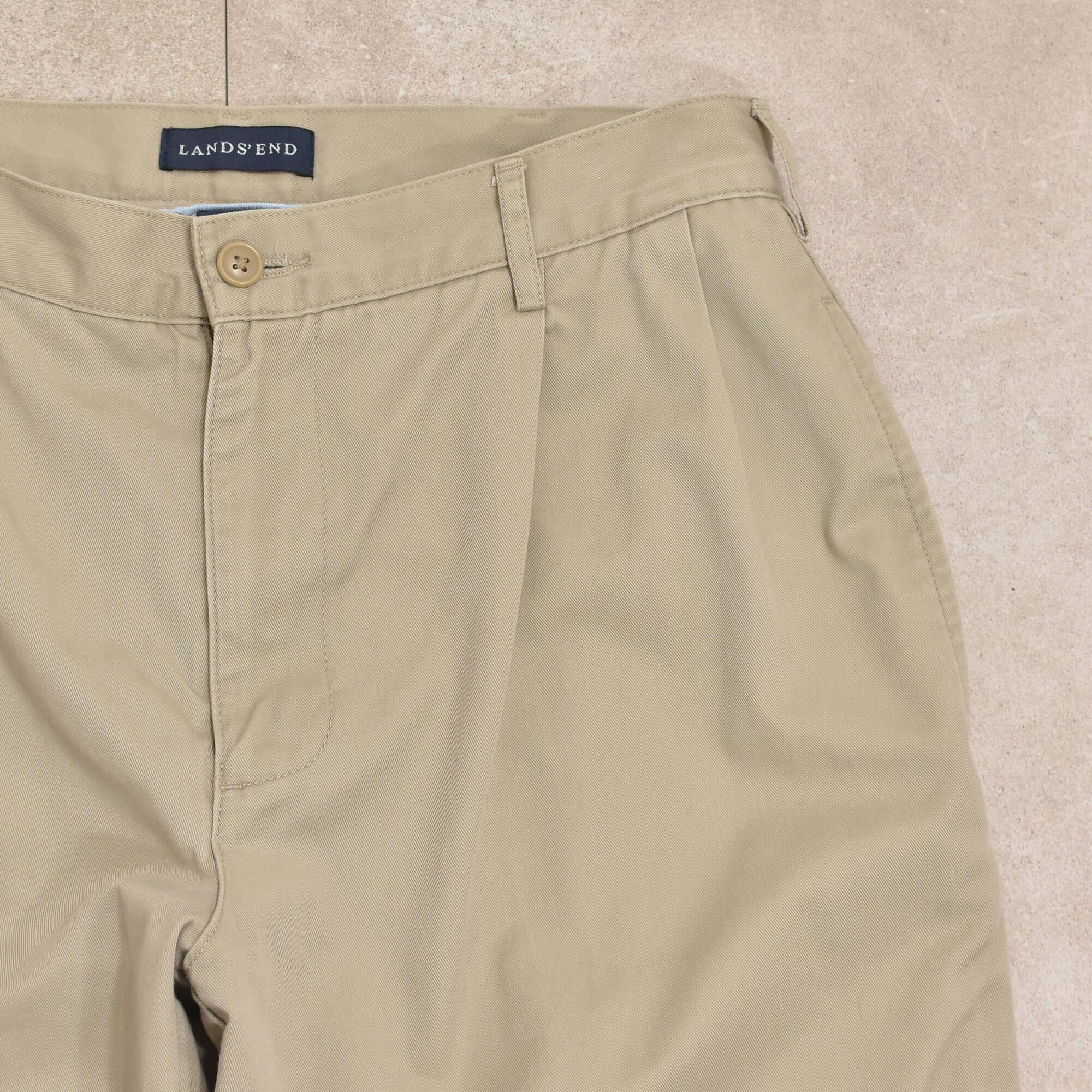 00s LAND'S END 2tuck chino trousers | 古着屋 grin days 00s LAND'S END 2tuck chino trousers | 古着屋 grin days